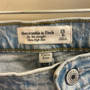 Abercrombie & Fitch 90s Straight Ultra High Rise Curve Love